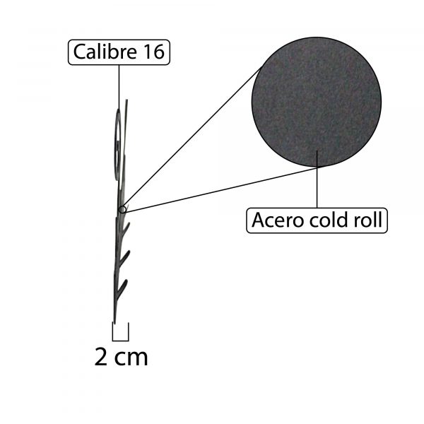 Perchero de acero Cold Roll con diseño de tres gatos negros. - Imagen 5