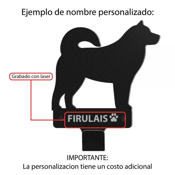 Porta Correas Para Mascotas En Acero: Estilo Akita Inu - Imagen 5