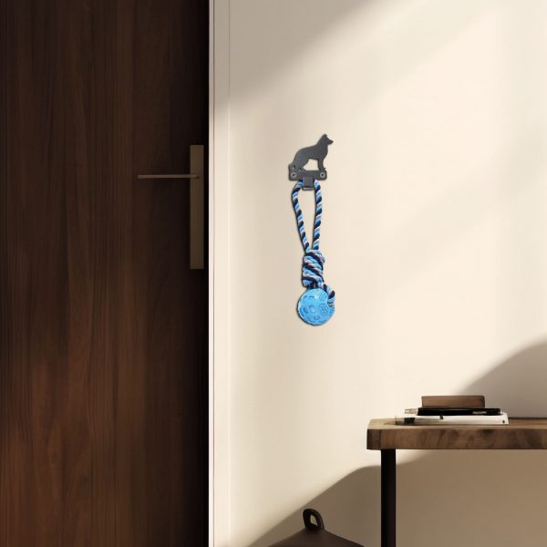 Porta Correas Para Mascotas En Acero: Estilo Pastor Alemán - Imagen 4