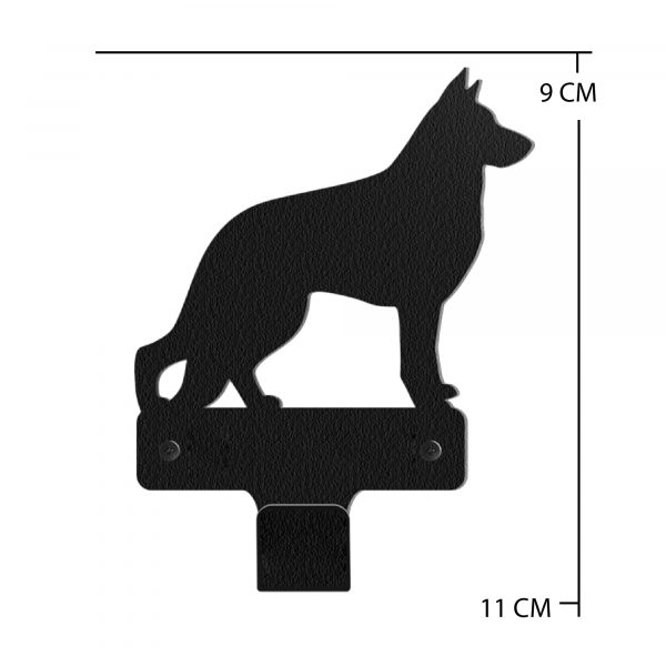Porta Correas Para Mascotas En Acero: Estilo Pastor Alemán - Imagen 8