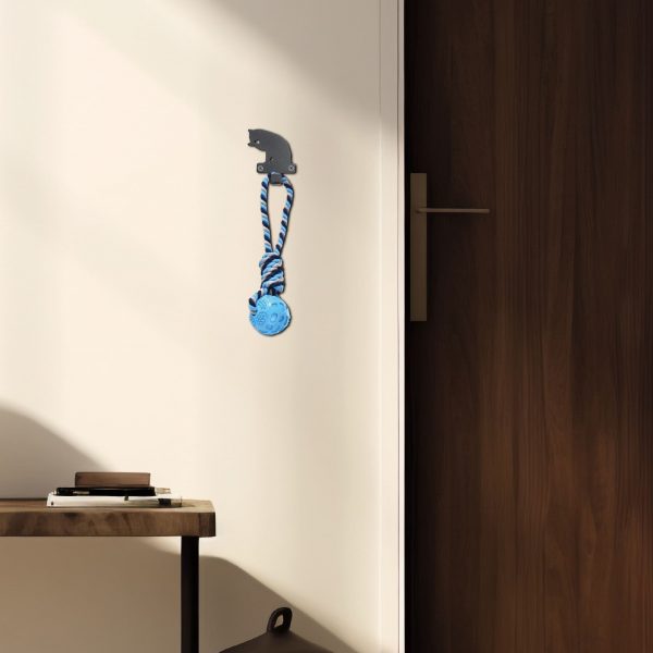 Porta Correas para Mascotas Estilo Gato en Acero | Diseño Único - Imagen 5
