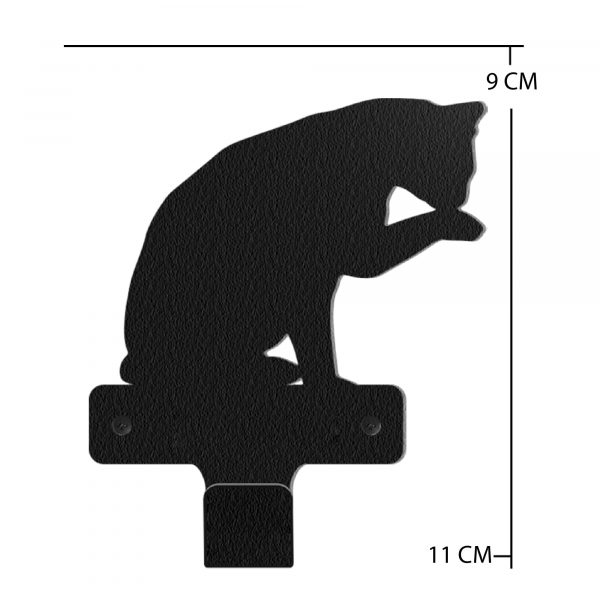 Porta Correas para Mascotas Estilo Gato en Acero | Diseño Único - Imagen 8