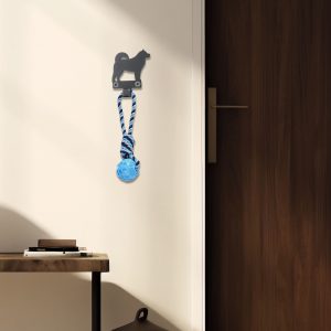 Porta Correas Para Mascotas En Acero: Estilo Akita Inu