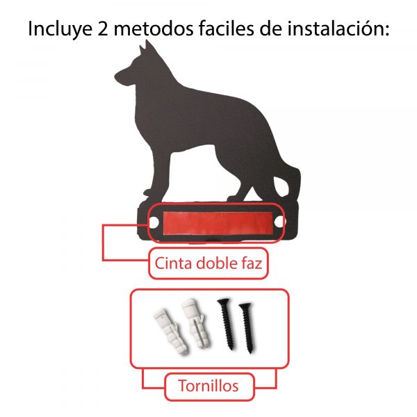 Porta Correas Para Mascotas En Acero: Estilo Akita Inu - Imagen 6