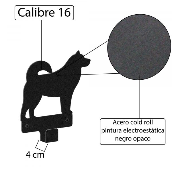 Porta Correas Para Mascotas En Acero: Estilo Akita Inu - Imagen 7