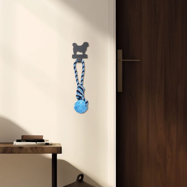 Porta Correas de Acero "Diseño de Pug" – Funcionalidad y Estilo para Tu Hogar - Imagen 6