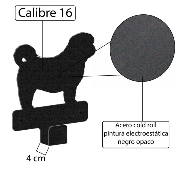 Porta Correas de Acero "Diseño de Pug" – Funcionalidad y Estilo para Tu Hogar - Imagen 9