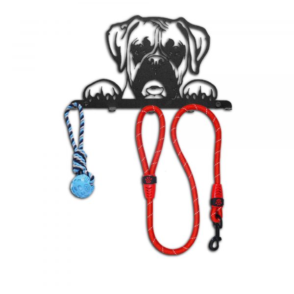 Perchero perro Boxer - Elegancia y funcionalidad en acero negro - Imagen 3