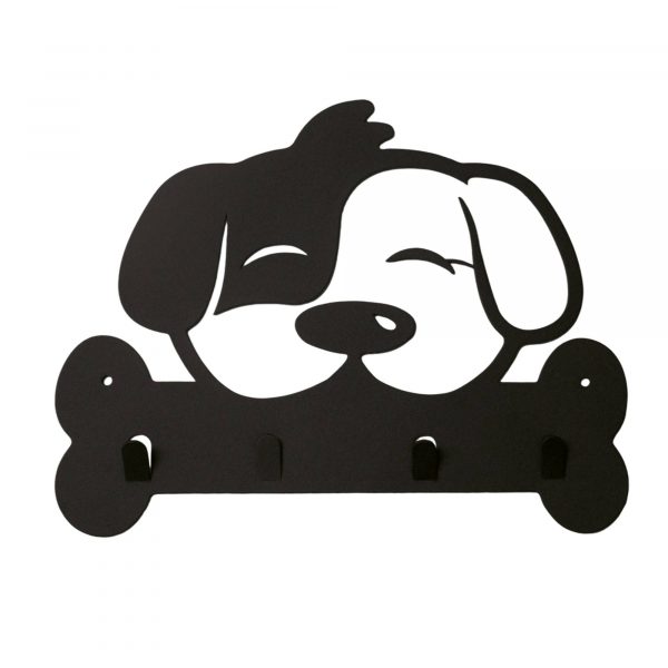 Perchero de Acero con Diseño de Perro y Hueso - Imagen 3