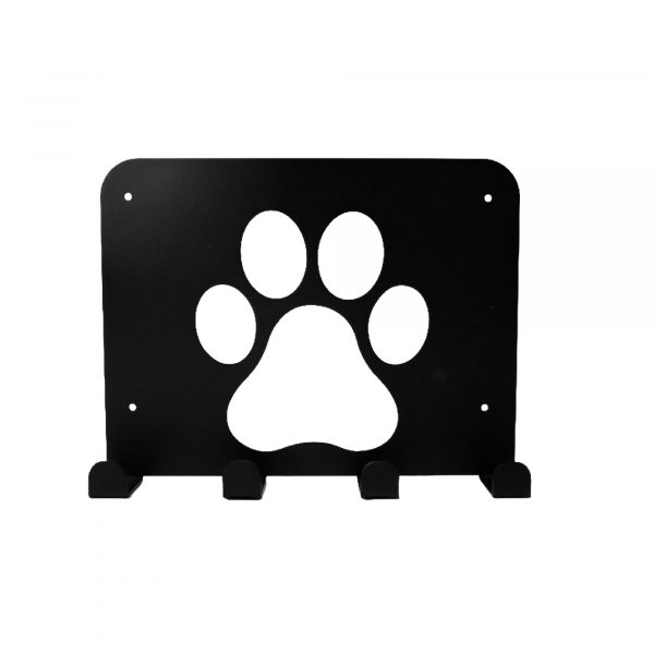 Perchero funcional Para Mascotas de Acero - Diseño Huellitas - Imagen 5