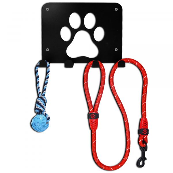 Perchero funcional Para Mascotas de Acero - Diseño Huellitas - Imagen 6