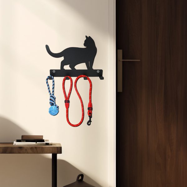 Perchero de acero Gato Grande para mascotas - Imagen 6