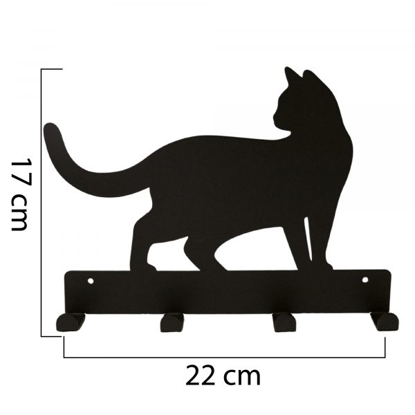 Perchero de acero Gato Grande para mascotas - Imagen 2