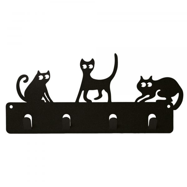 Perchero Para Mascotas En Acero: Estilo 3 Gatos Pequeños - Imagen 6