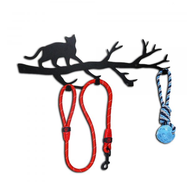 Perchero de Pared con Diseño de Gato en rama - Imagen 7