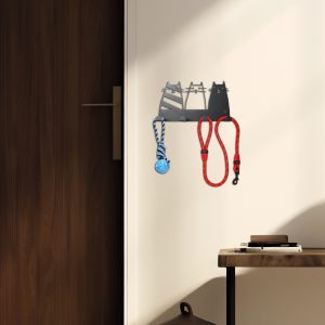 Perchero de Acero "Tres Gatos" - Funcionalidad y Estilo para tu Hogar