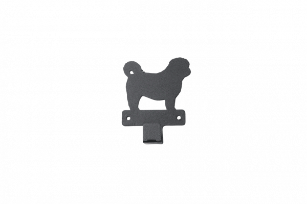 Porta Correas de Acero "Diseño de Pug" – Funcionalidad y Estilo para Tu Hogar - Imagen 3