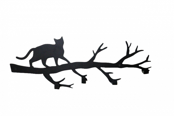Perchero de Pared con Diseño de Gato en rama - Imagen 3
