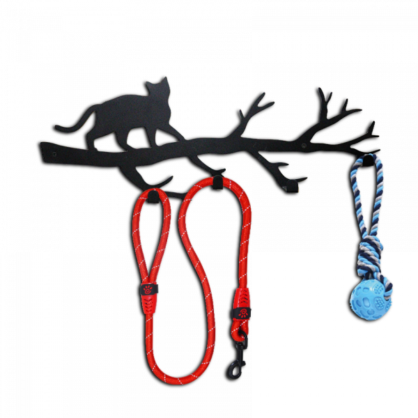 Perchero de Pared con Diseño de Gato en rama - Imagen 2