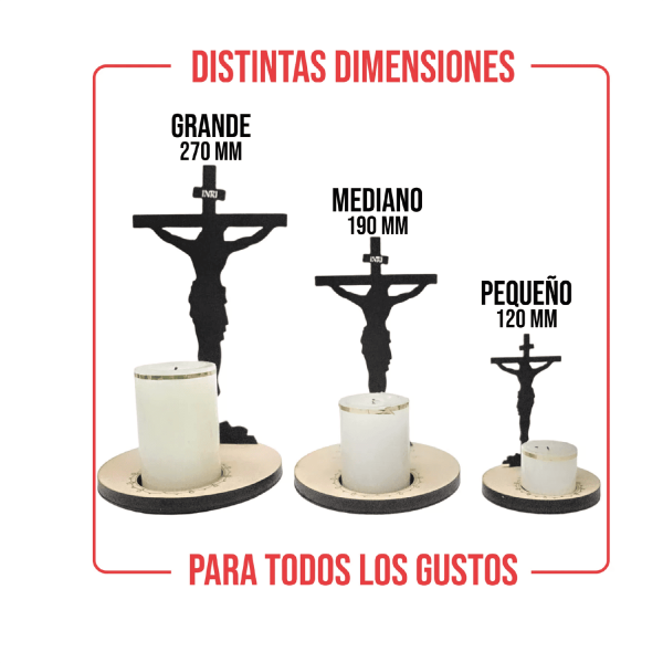 Porta Vela De Proyección De Cruz - Imagen 3