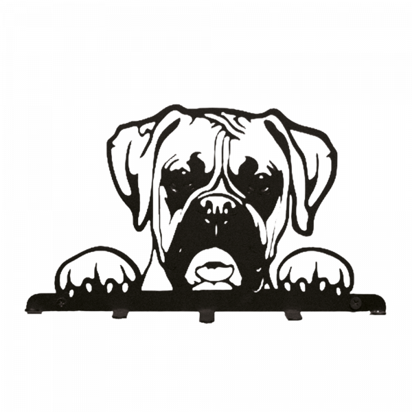Perchero perro Boxer - Elegancia y funcionalidad en acero negro - Imagen 5
