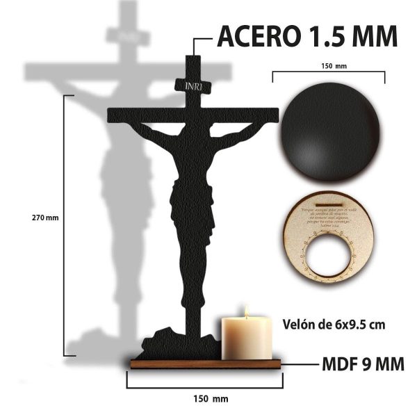 Porta Vela De Proyección De Cruz - Imagen 2