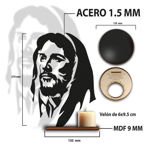 Porta Vela De Proyección De Jesús Túnica - Imagen 2