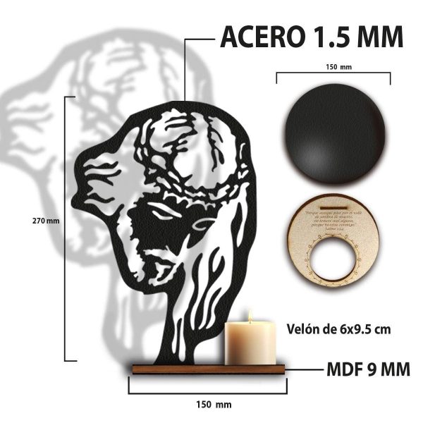 Porta Vela De Proyección De Rostro - Imagen 2