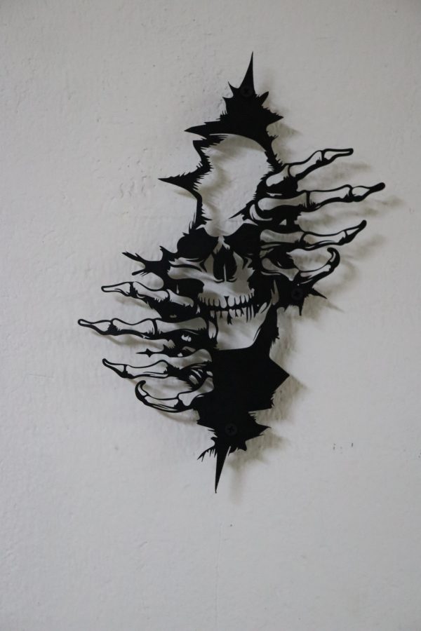 Calavera metálica decorativa en lámina de acero Cold Roll - Imagen 4