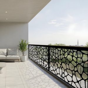 Panel decorativo de Piedras Irregulares en acero