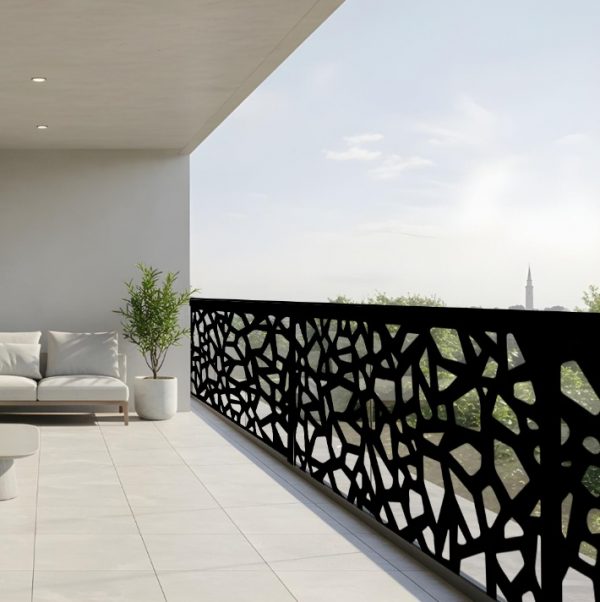 Fachada Moderna con Líneas Abstractas – Panel Decorativo