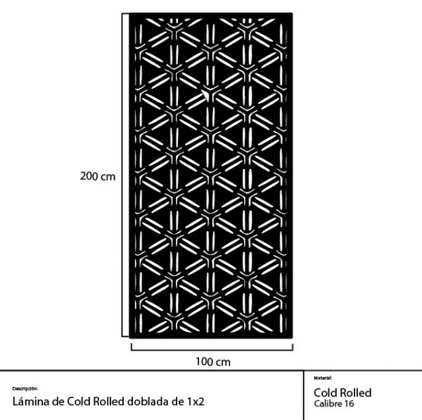 Panel metálico decorativo con diseño de tallos de bambú - Imagen 3