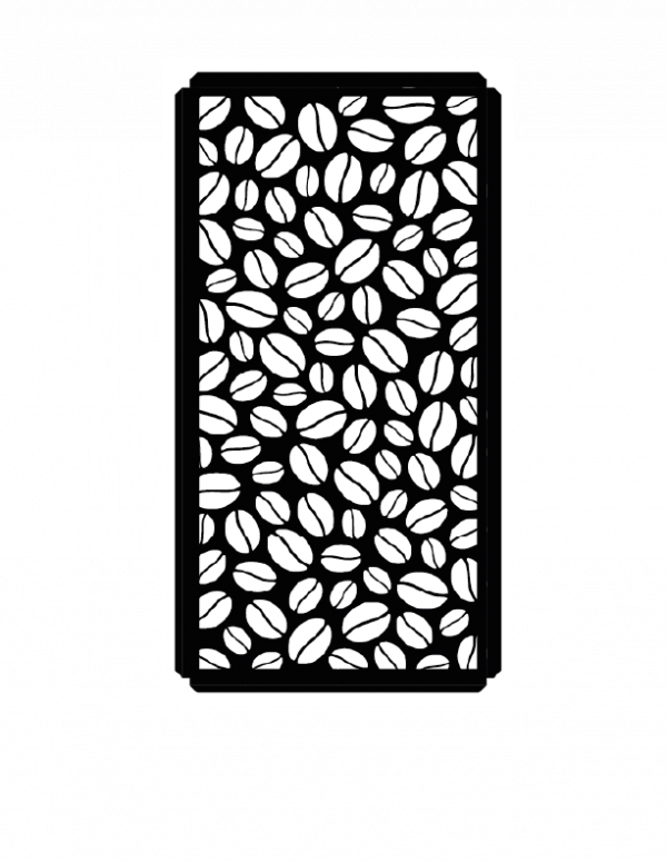 Panel metálico decorativo con diseño de granos de café - Imagen 3