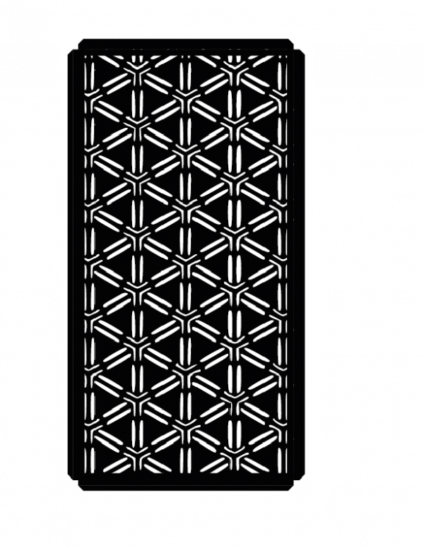Panel metálico decorativo con diseño de tallos de bambú - Imagen 2