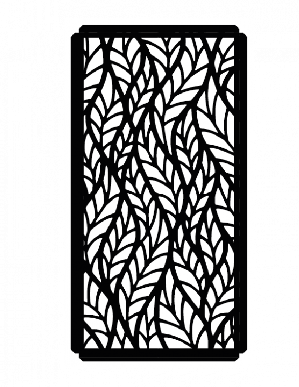 Panel Metálico  decorativo | Diseño de Hojas Grandes - Imagen 3